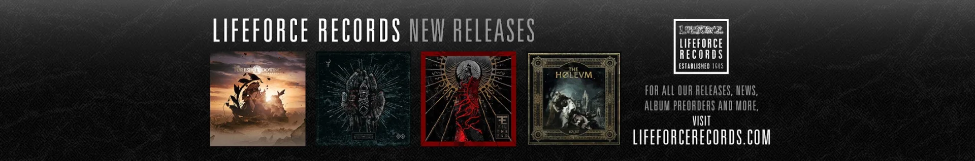 Lifeforce Records channel banner