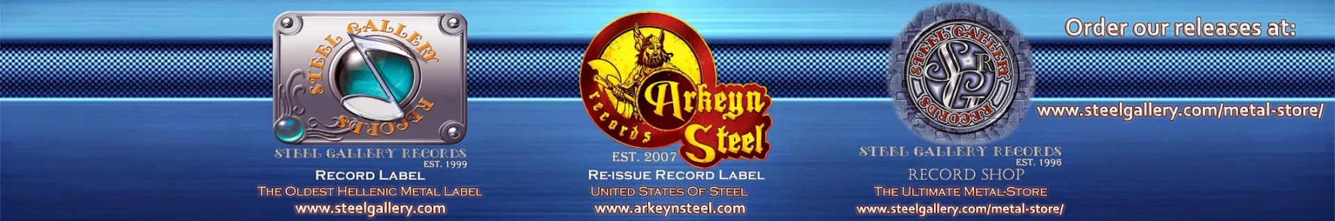 Steel Gallery Records ਚੈਨਲ ਬੈਨਰ