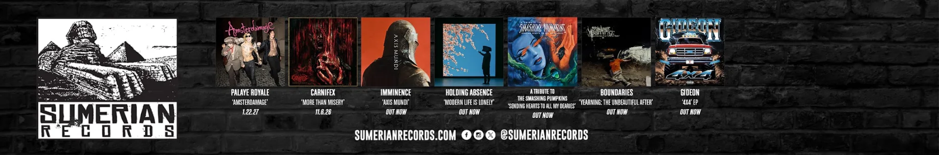 Kanalbanner for Sumerian Records