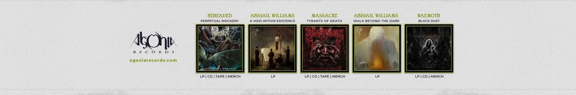 Банер каналу Agonia Records